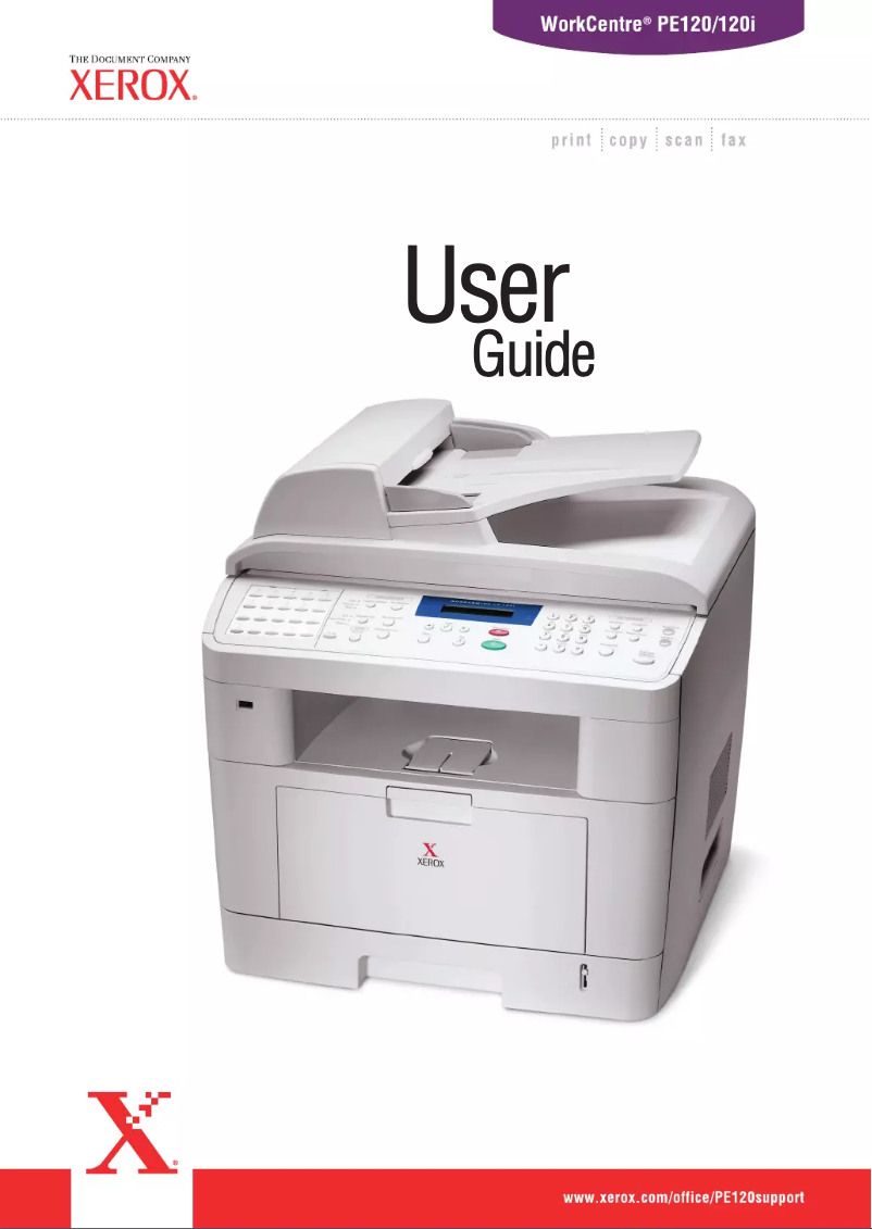 Image de la première page du manuel de l'appareil WorkCentre 120i