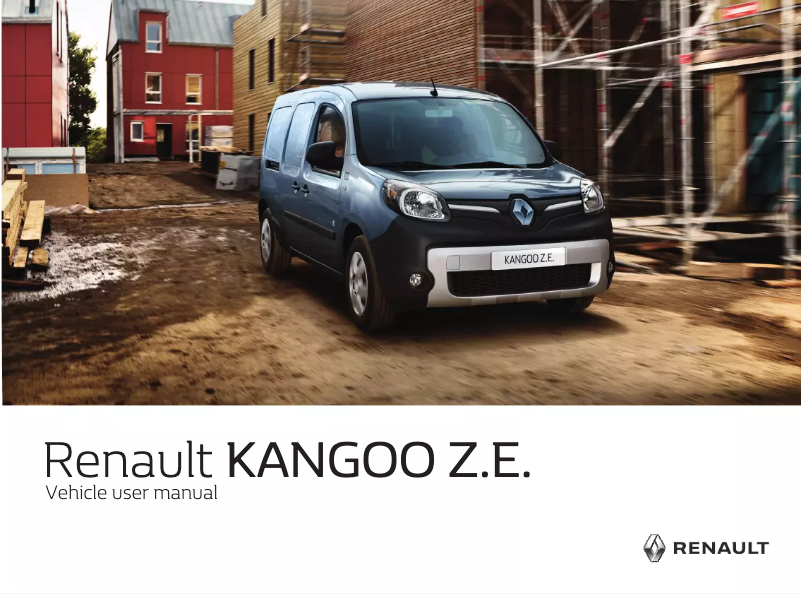 Image de la première page du manuel de l'appareil Kangoo Z.E. (2020)