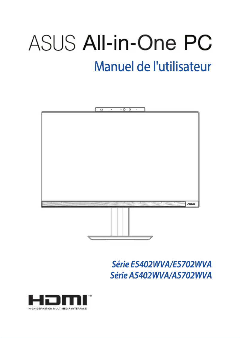 Image de la première page du manuel de l'appareil A5402WVA