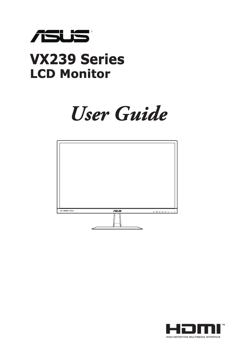 Image de la première page du manuel de l'appareil VX239N-W