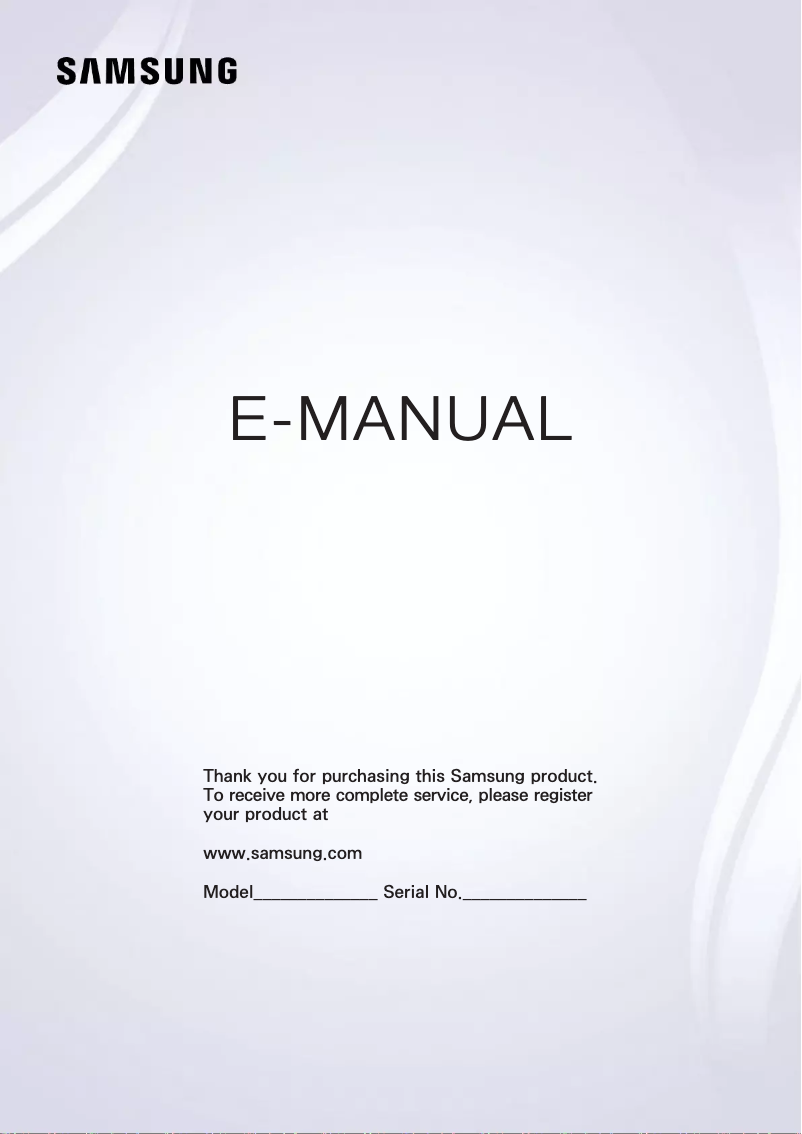 Page n°1 - Manuel utilisateur Samsung UE88JS9505QXXE