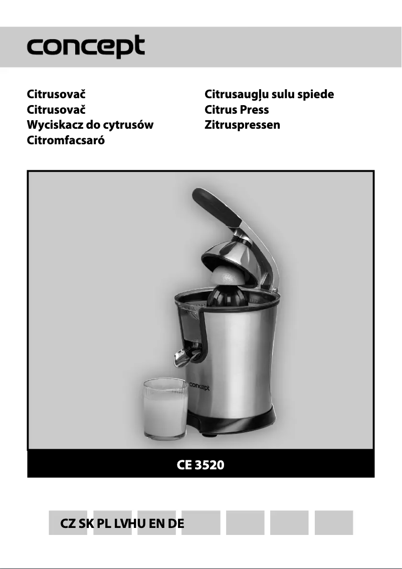 Page n°1 - Manuel utilisateur Concept CE3520