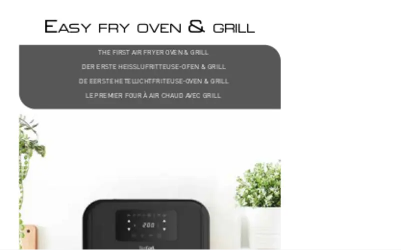 Page n°1 - Manuel utilisateur Tefal Easy Fry FW5018