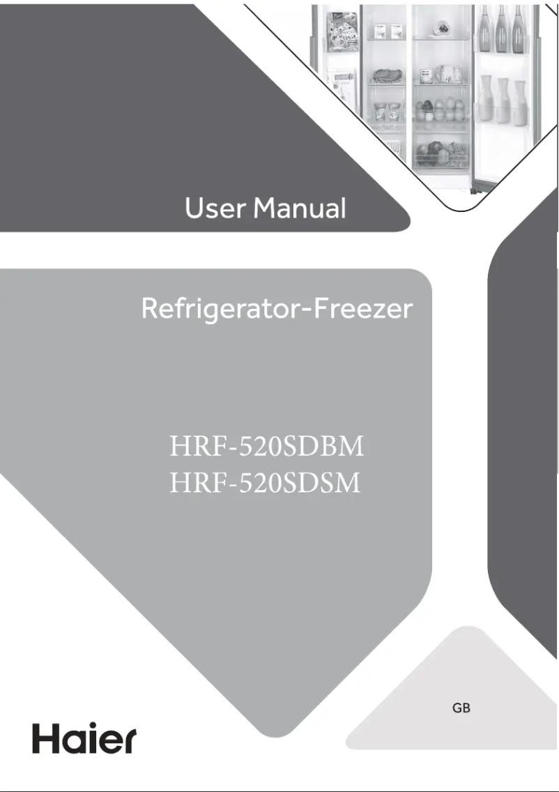 Page 1 de la notice Manuel utilisateur Haier HRF-520SDSM