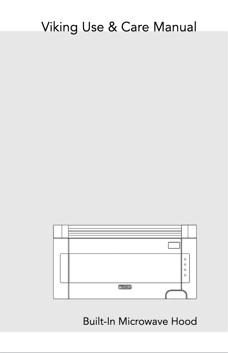 Página 1 del manual Manual de uso y mantenimiento Viking RVMHC330SS