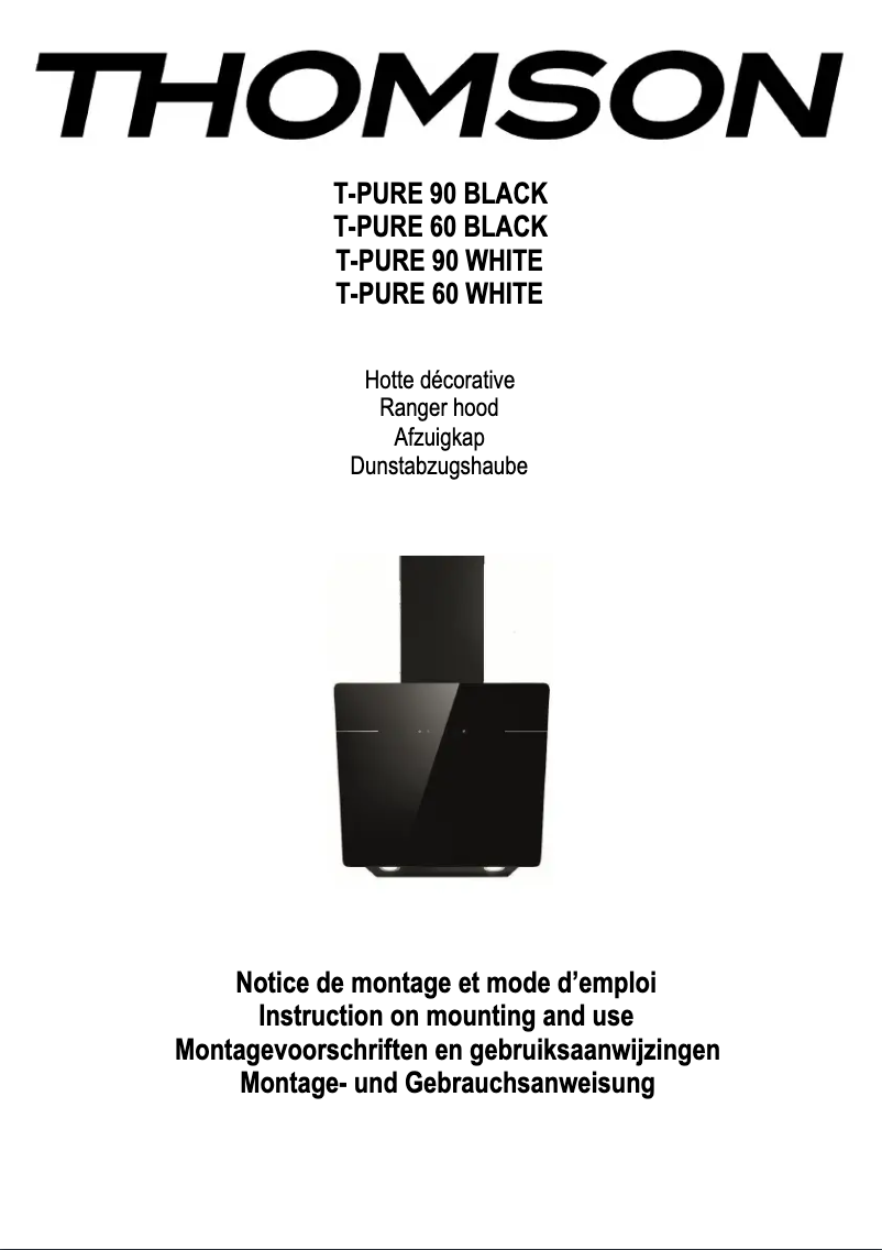 Page 1 de la notice Manuel utilisateur Thomson T-PURE 60