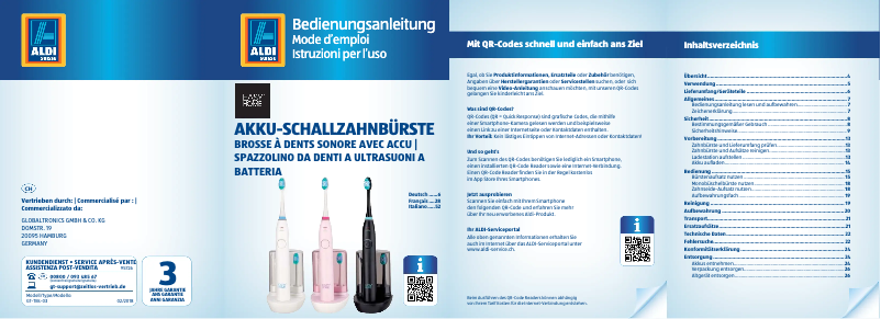 Image de la première page du manuel de l'appareil GT-TBs-03