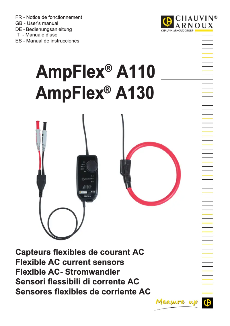 Image de la première page du manuel de l'appareil AmpFlex A110