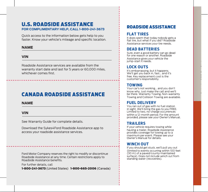 Page 1 de la notice Guide de démarrage rapide Ford Edge (2023)