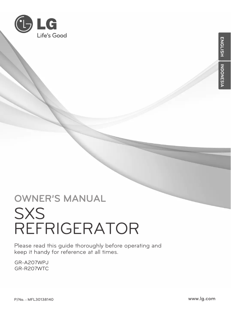 Image de la première page du manuel de l'appareil GR-R207WTC