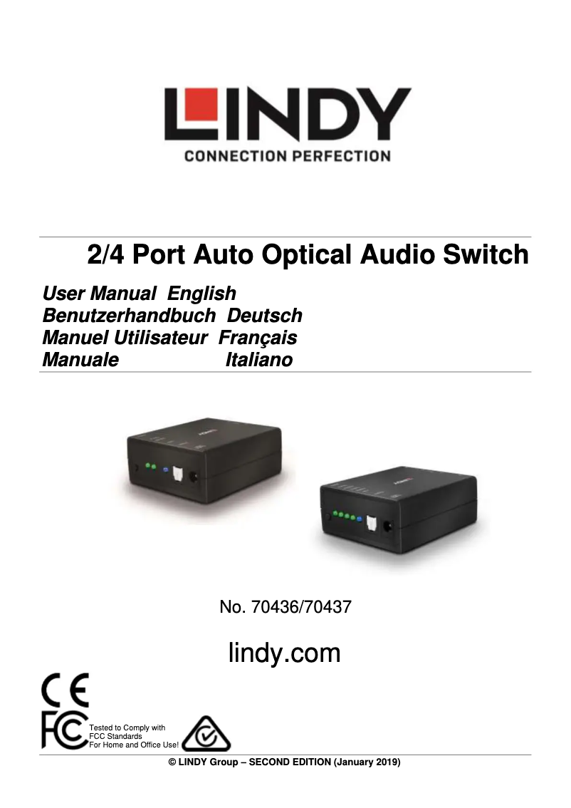 Image de la première page du manuel de l'appareil 70437