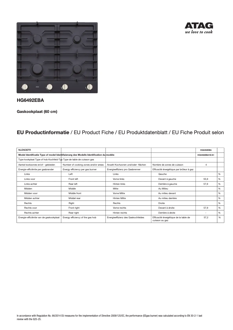 Image de la première page du manuel de l'appareil HG6492EBA