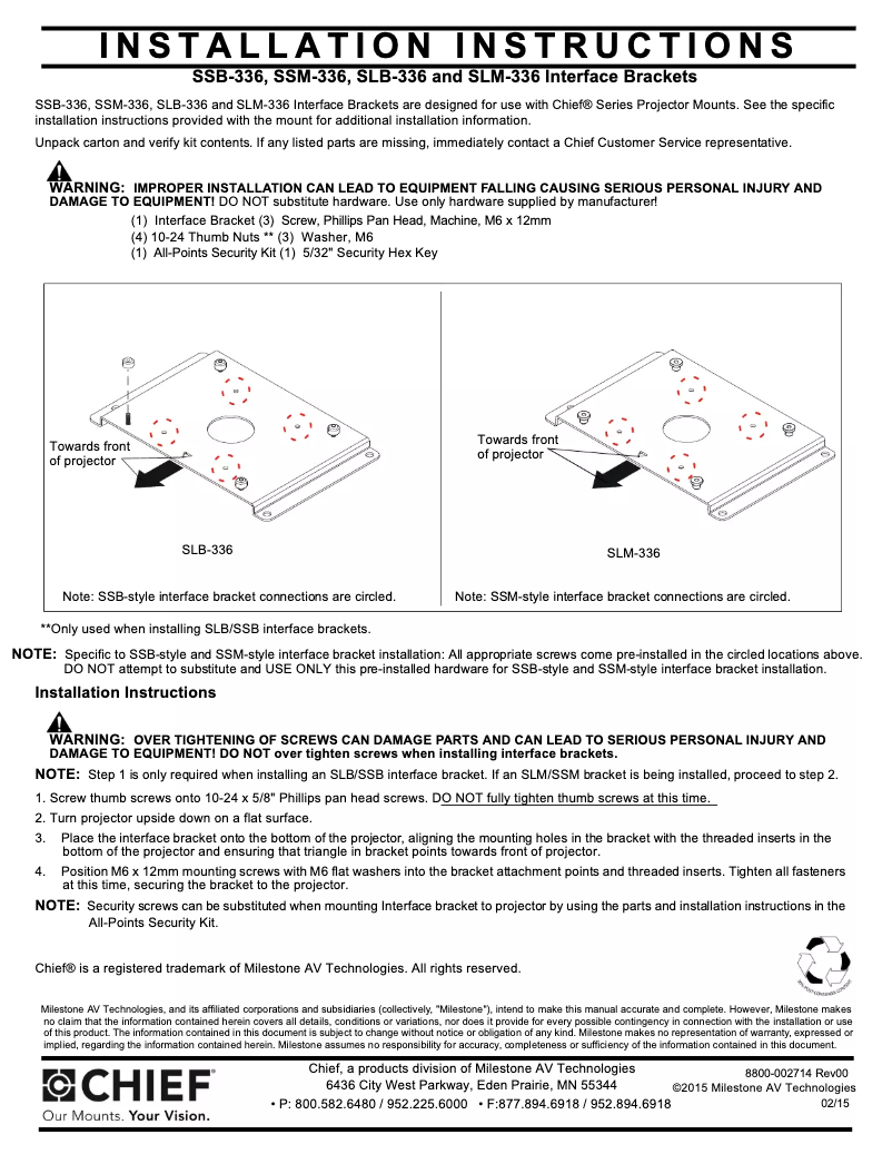Image de la première page du manuel de l'appareil SLB336