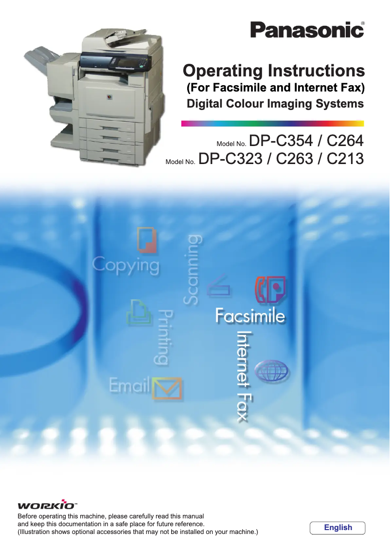 Página 1 del manual Manual de usuario Panasonic DP-C354