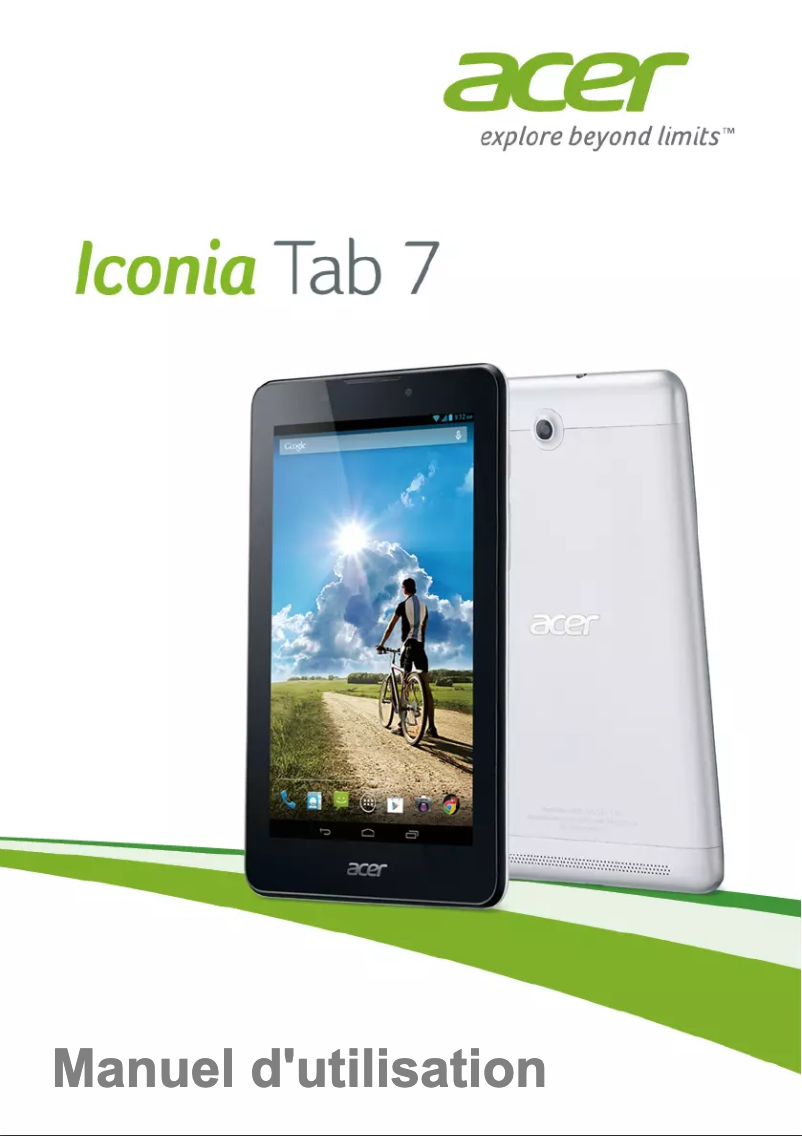 Image de la première page du manuel de l'appareil Iconia Tab 7