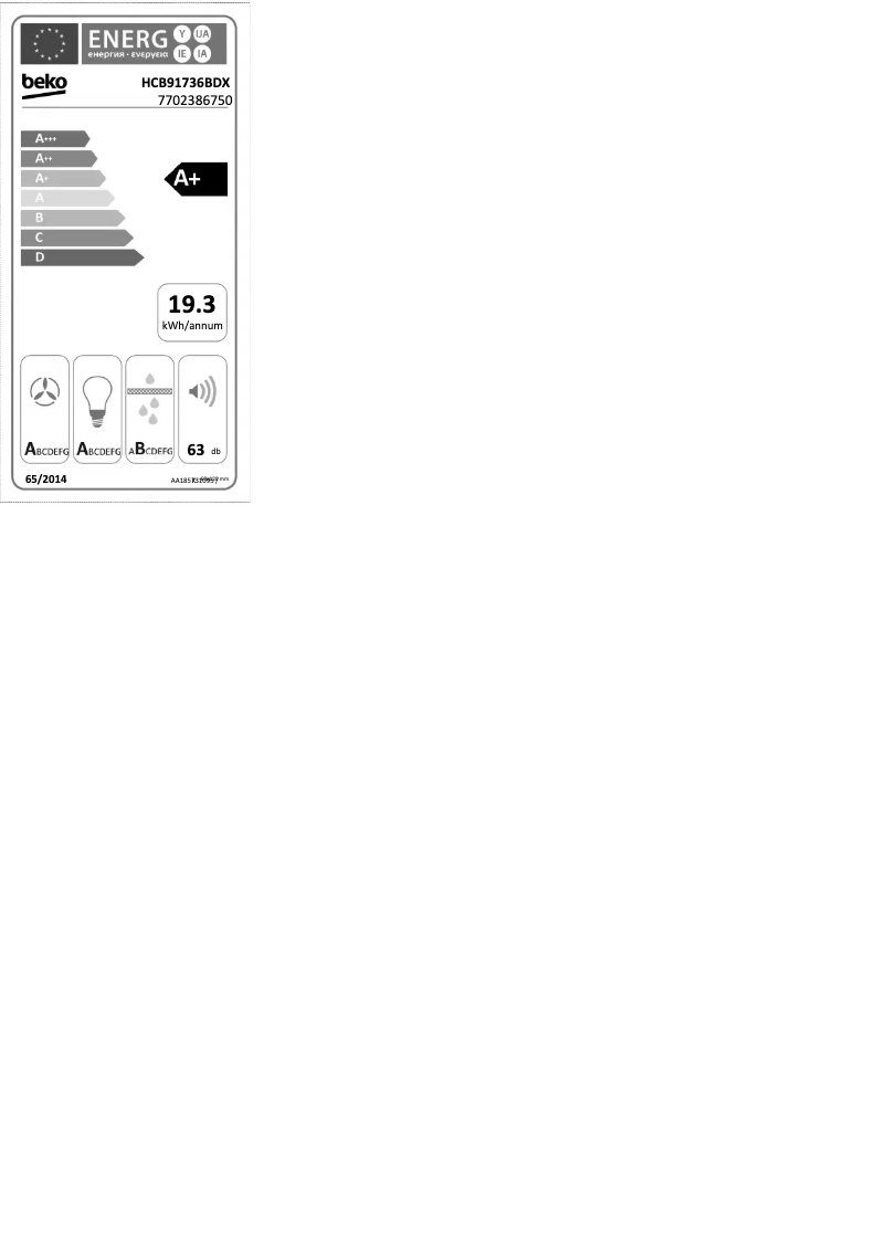 Image de la première page du manuel de l'appareil HCB91736BDX