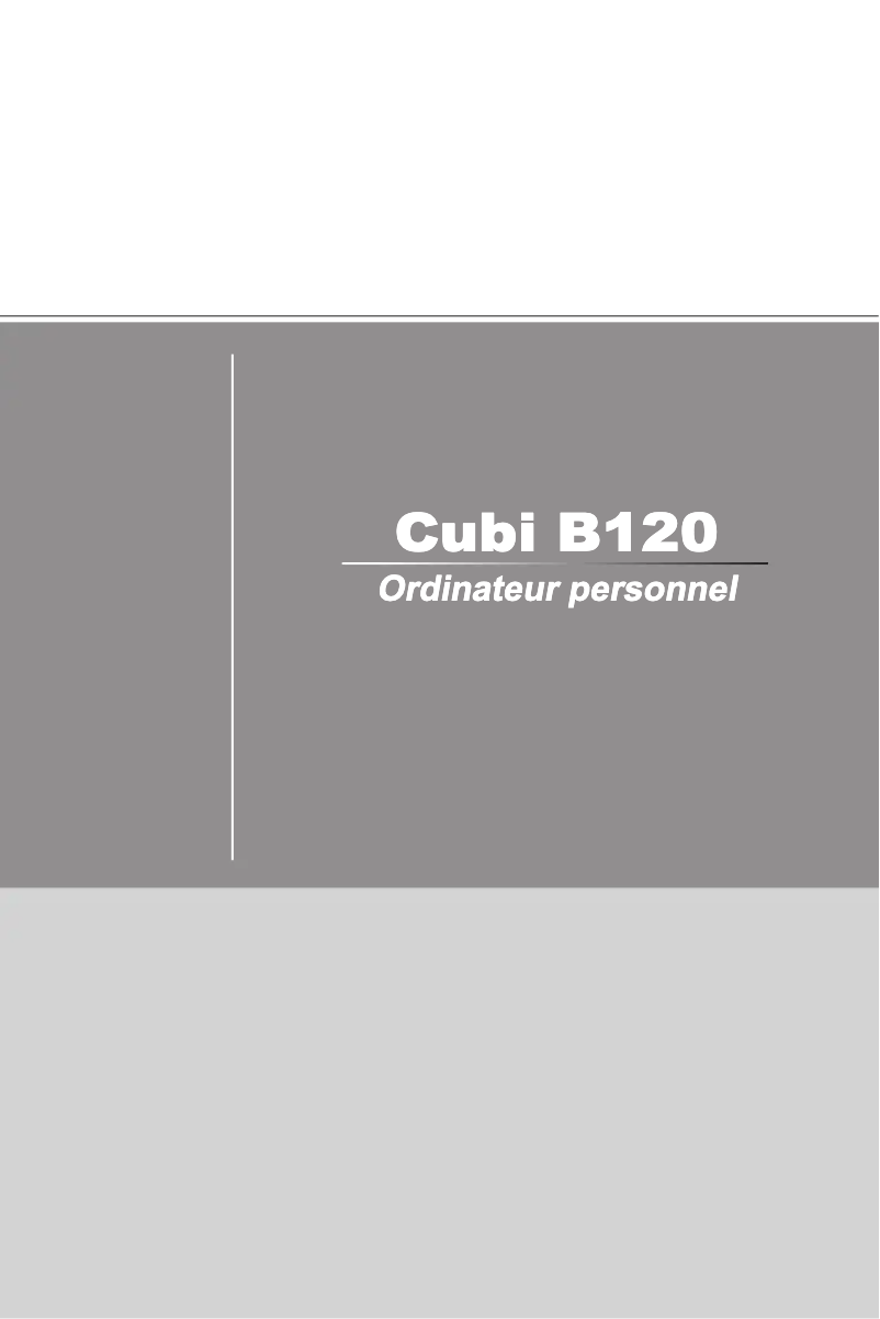 Page n°1 - Manuel utilisateur MSI Cubi N-030DE