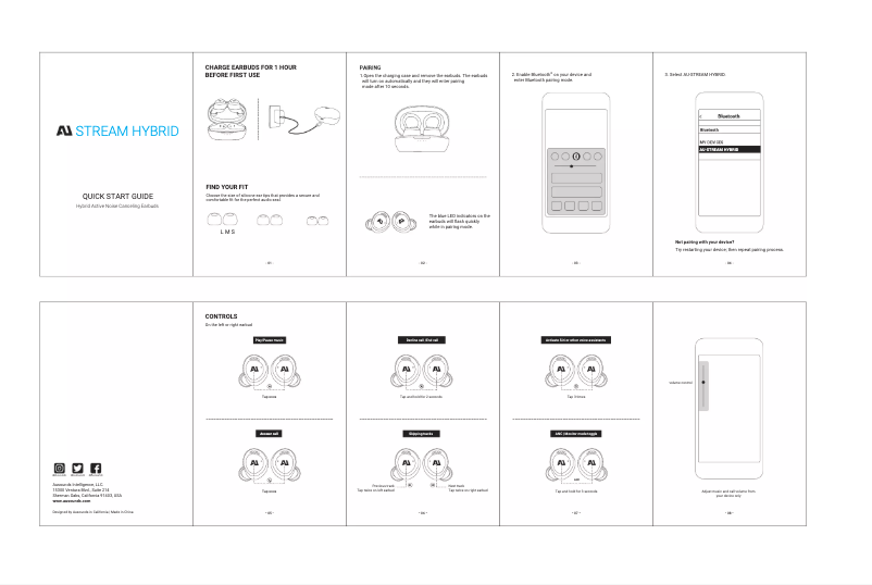 Page n°1 - Manuel utilisateur Ausounds AU-Stream Hybrid