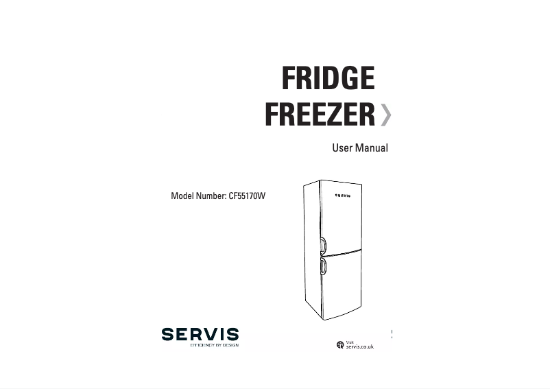 Page 1 de la notice Manuel utilisateur Servis CF55170W