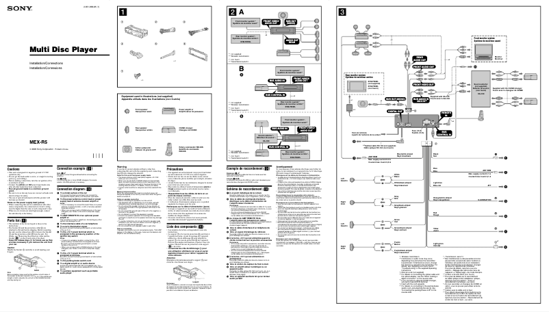 Image de la première page du manuel de l'appareil MEX-R5