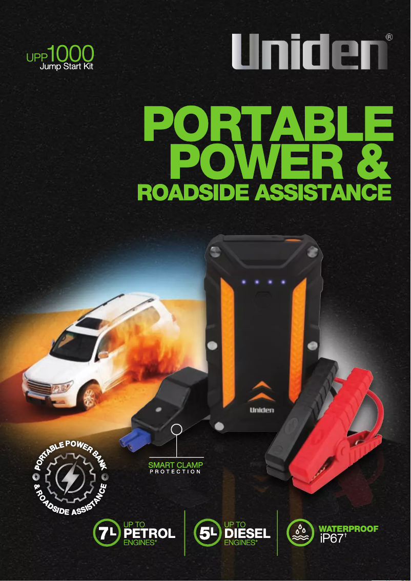 Page 1 de la notice Brochure Uniden UPP 1000