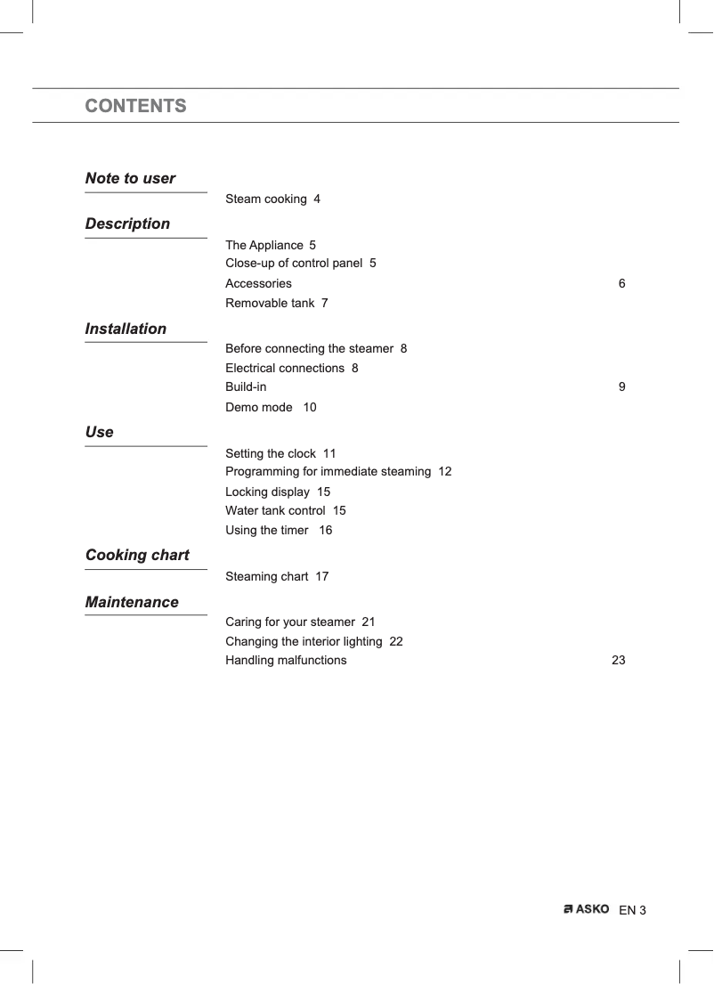 Image de la première page du manuel de l'appareil OS8411SS