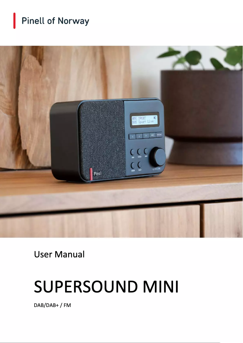 Image de la première page du manuel de l'appareil Supersound Mini