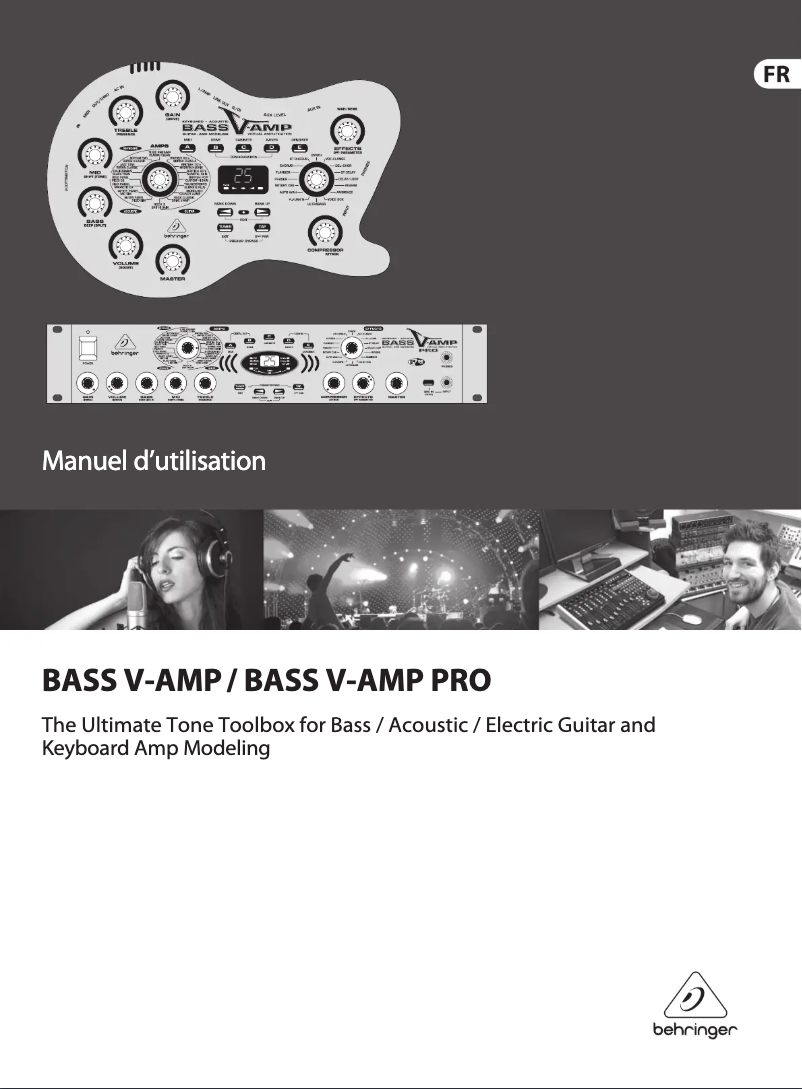 Page 1 de la notice Manuel utilisateur Behringer Bass V-AMP Pro