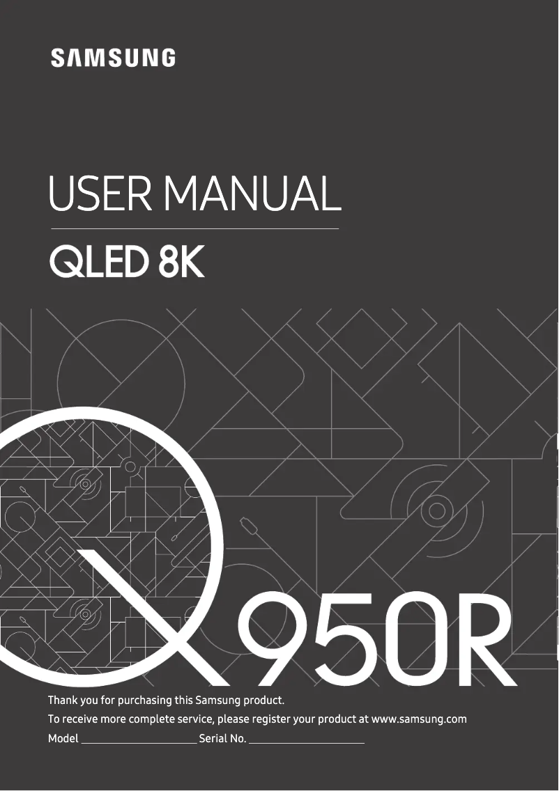 Page n°1 - Manuel utilisateur Samsung QE82Q950R