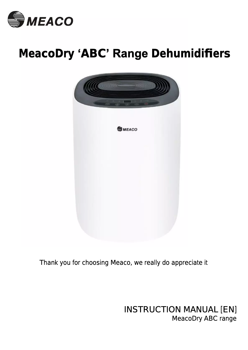 Image de la première page du manuel de l'appareil Dry ABC