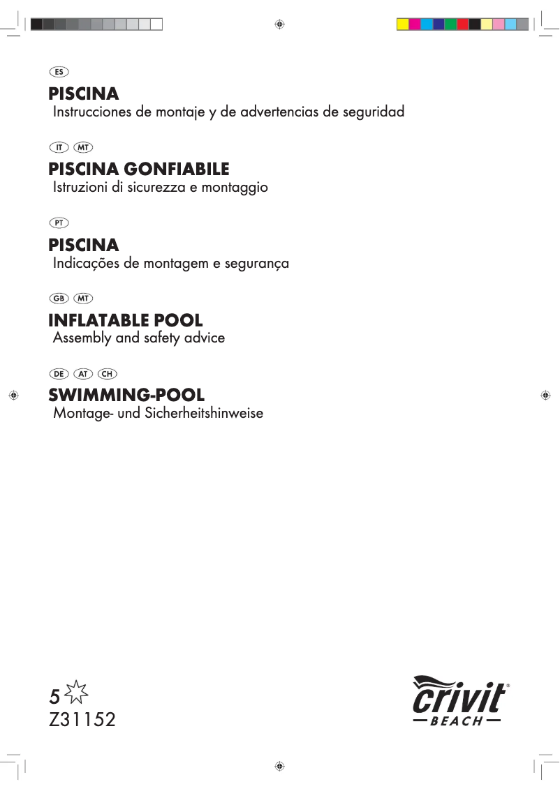 Page n°1 - Manuel utilisateur Crivit Z31152