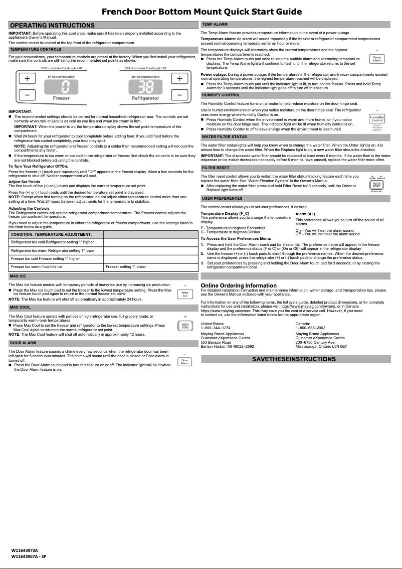 Image de la première page du manuel de l'appareil MRFF5036PZ
