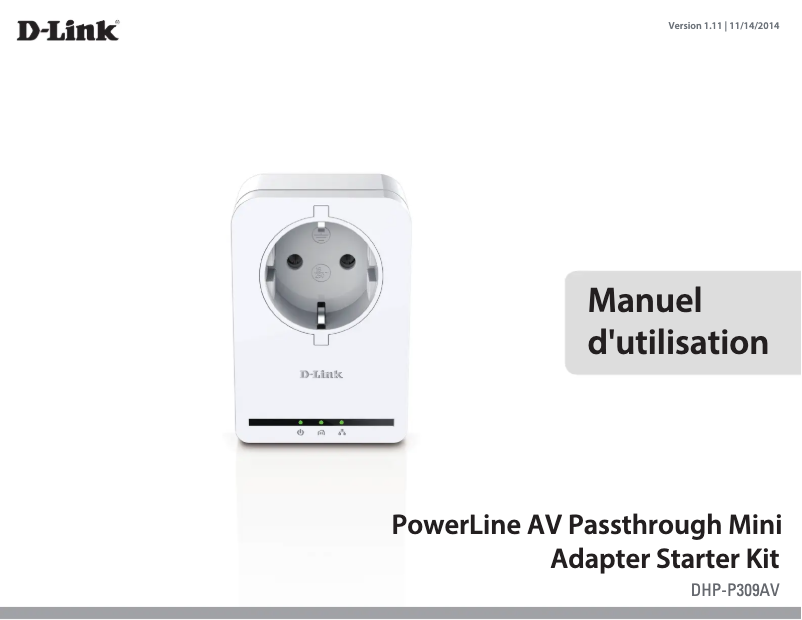 Page 1 de la notice Manuel utilisateur D-Link DHP-P309AV