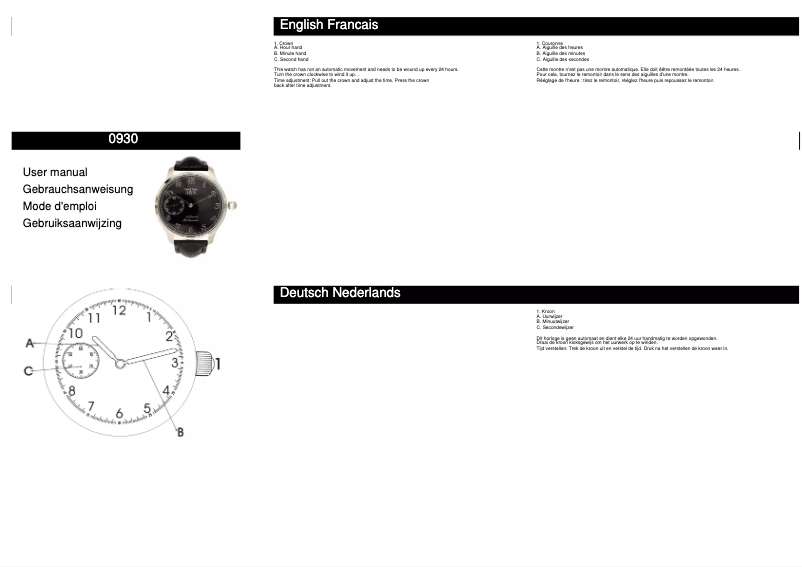 Page 1 de la notice Manuel utilisateur Davis 0930