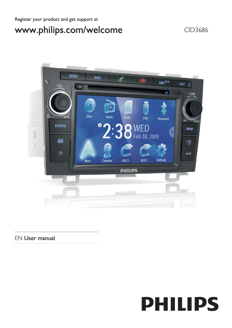 Image de la première page du manuel de l'appareil CID3686