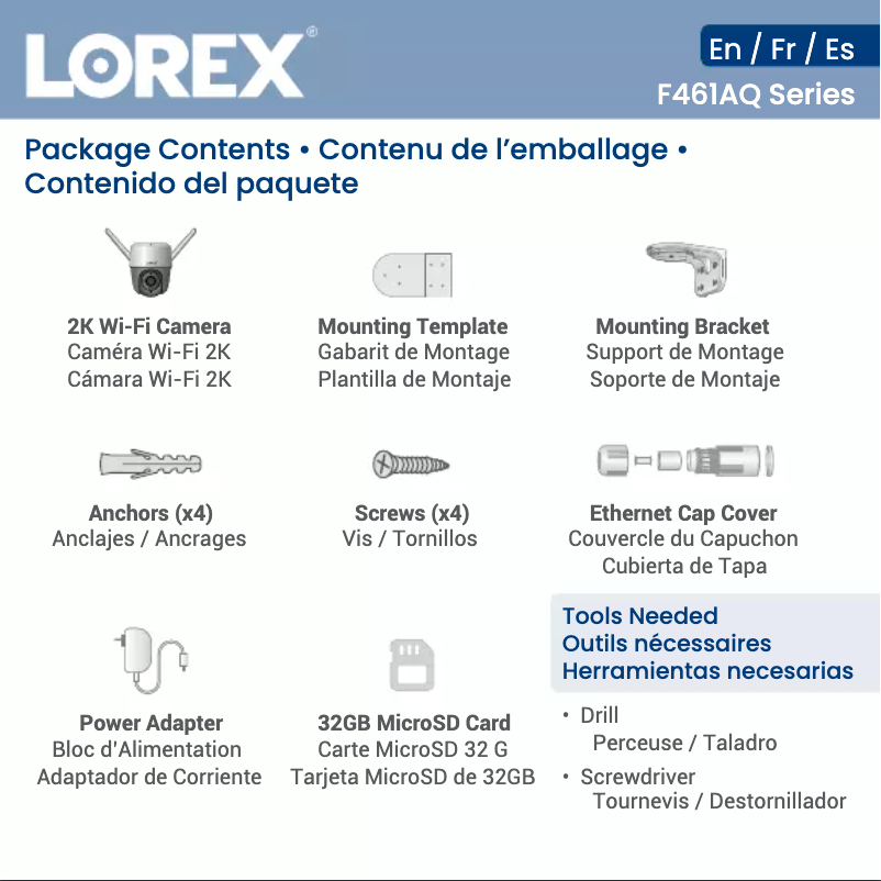 Page n°1 - Guide de démarrage rapide Lorex F461AQD-E
