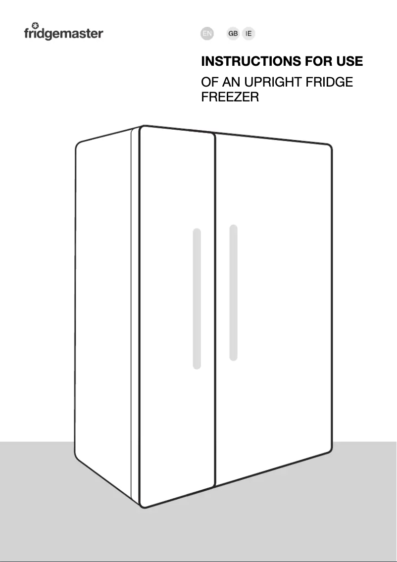 Page 1 de la notice Manuel utilisateur Fridgemaster MS91547DFE