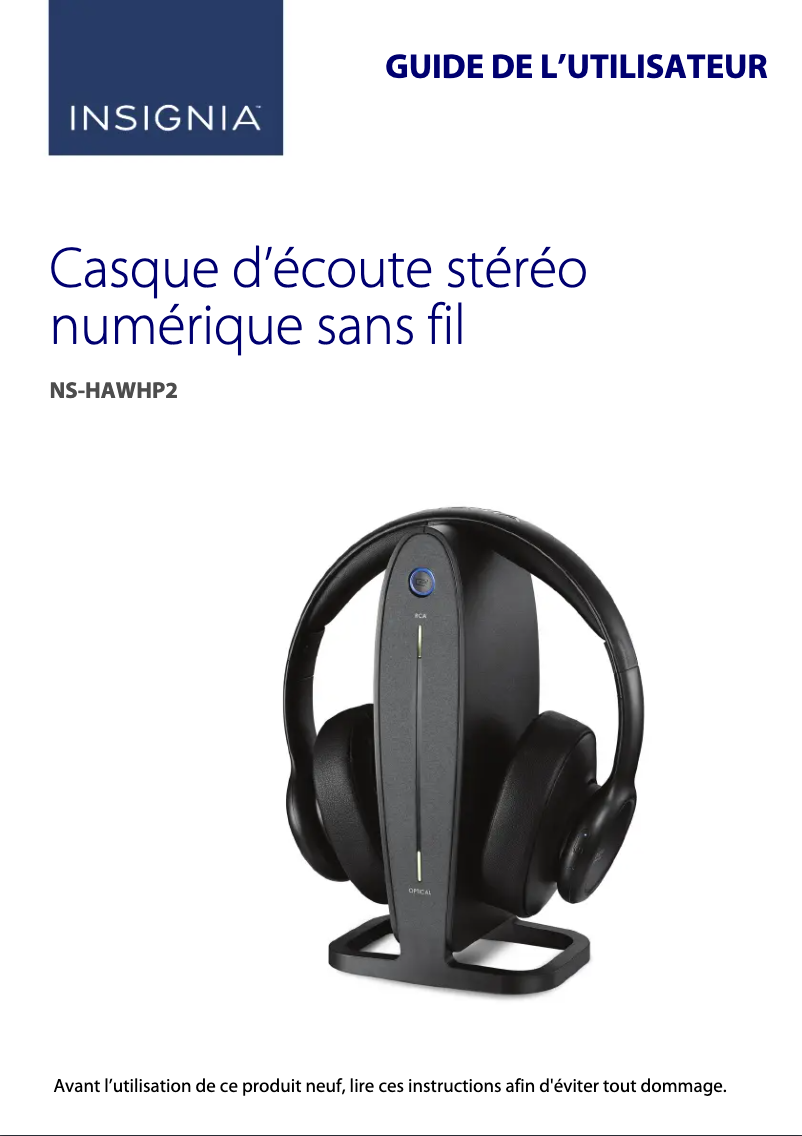 Image de la première page du manuel de l'appareil NS-HAWHP2