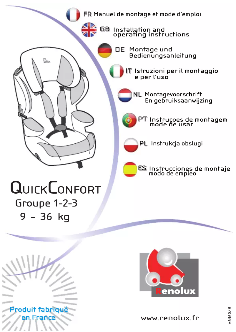 Página 1 del manual Manual de usuario Renolux QuickConfort