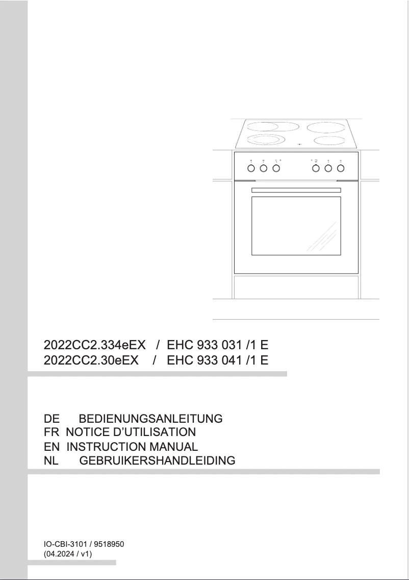Image de la première page du manuel de l'appareil EHC 933 041 E