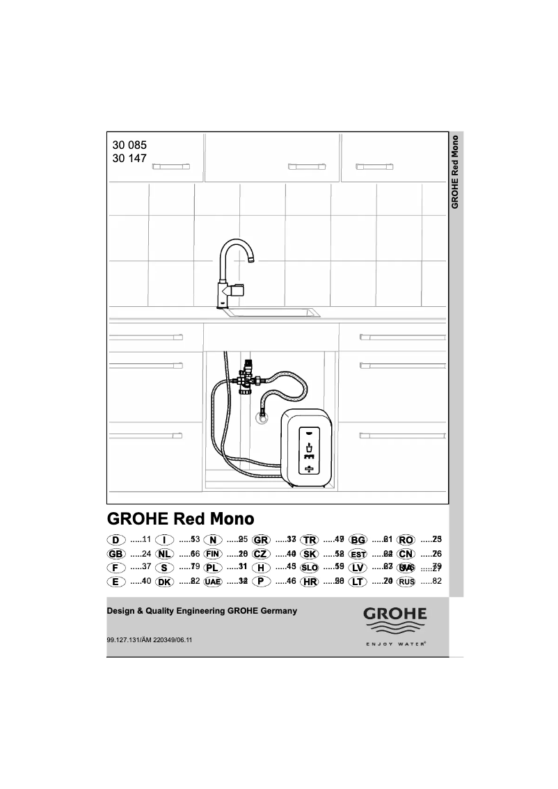 Page n°1 - Manuel utilisateur Grohe Red Mono