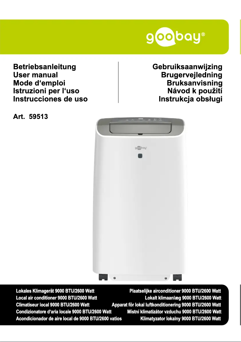 Page n°1 - Manuel utilisateur Goobay 59513