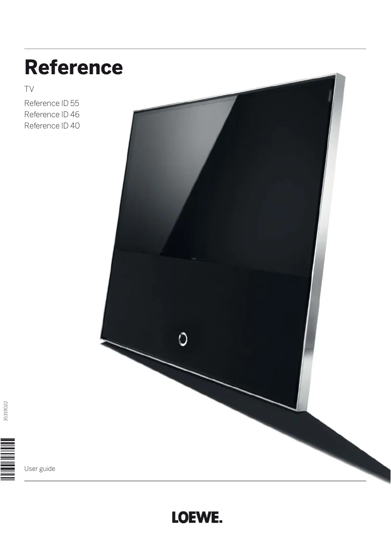 Page n°1 - Manuel utilisateur Loewe Reference ID 46