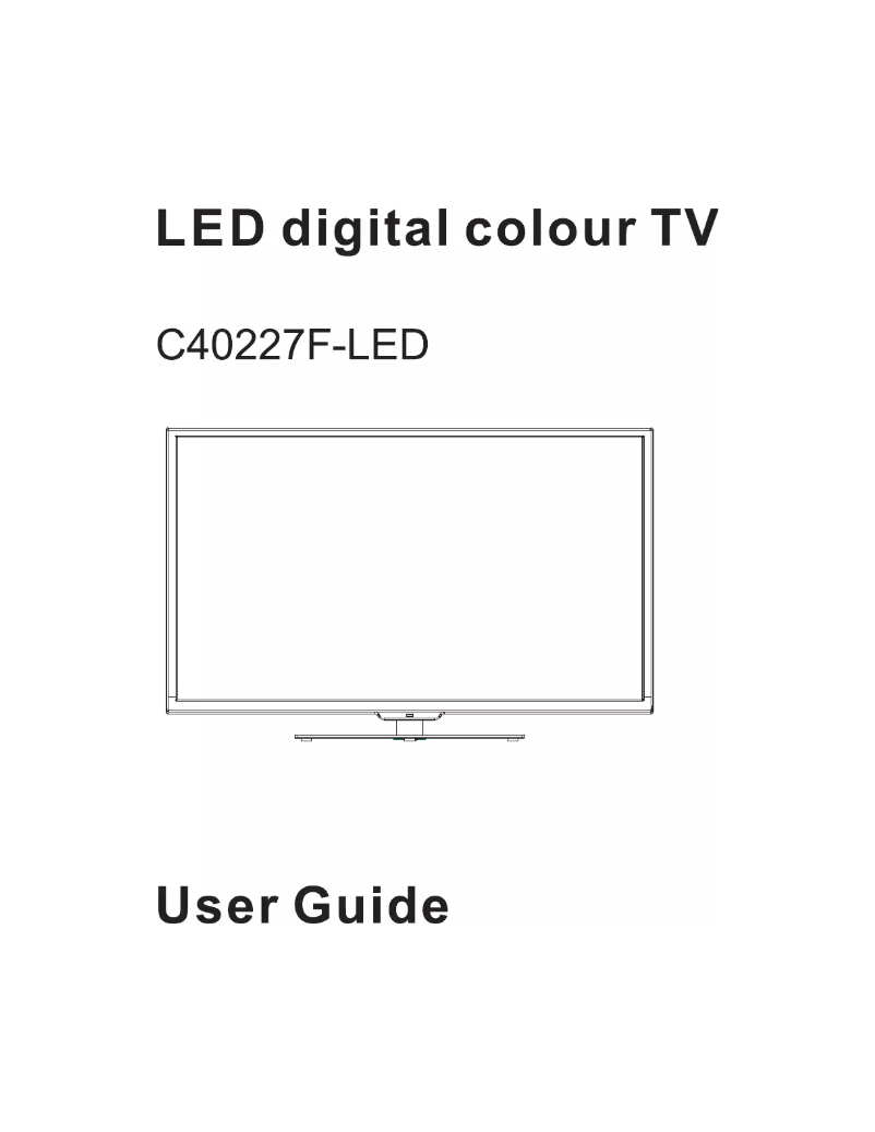 Page 1 de la notice Manuel utilisateur Cello C40227F