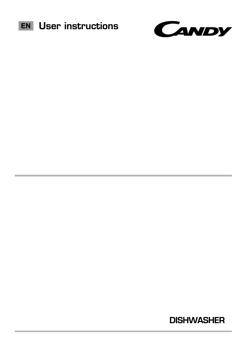 Page 1 de la notice Manuel utilisateur Candy CDP 3T623DFWZ-19