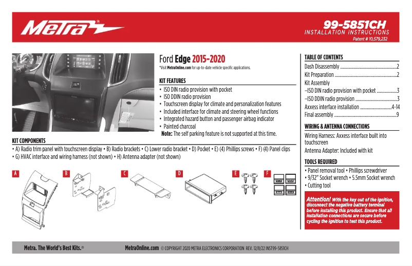 Página 1 del manual Manual de usuario AXESS 99-5851CH