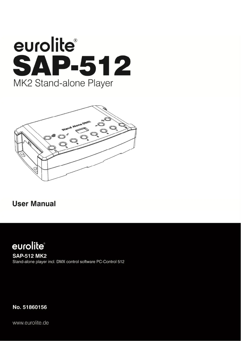 Page 1 de la notice Manuel utilisateur Eurolite SAP-512 MK2