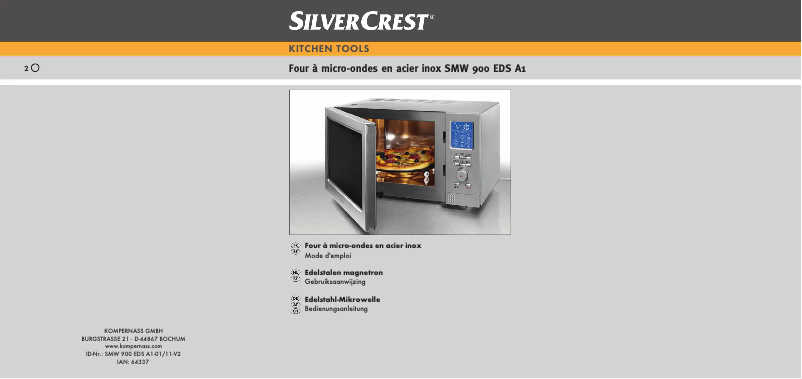 Page 1 de la notice Manuel utilisateur SilverCrest SMW 900