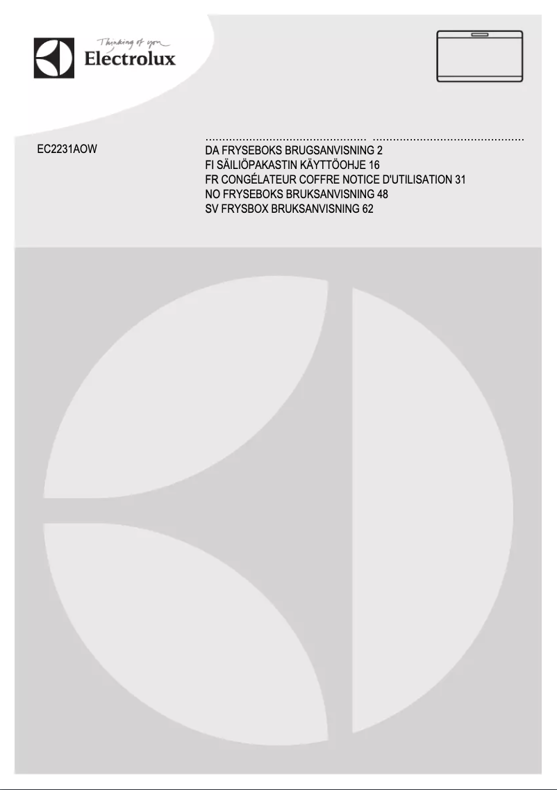Page n°1 - Manuel utilisateur Rex EC2231AOW