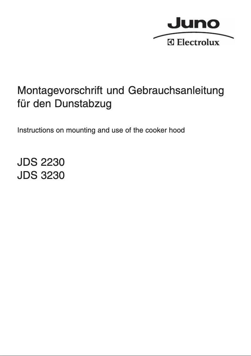 Page 1 de la notice Manuel utilisateur Juno Electrolux JDS3230MF